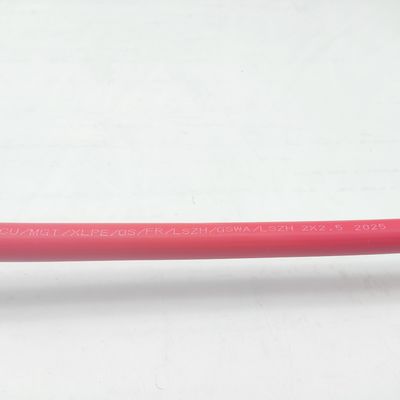 Καλή τιμή Δικτυακό καλώδιο 300/500V 2C2.5 CU/MGT/XLPE/OS/FR/LSZH/GSWA/LSZH 2x2.5 On-line